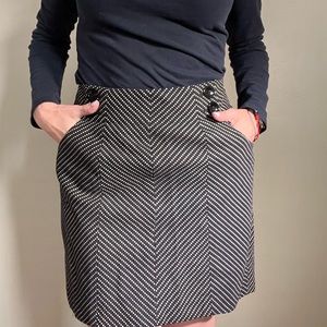 Ann Taylor Polka-dot Skirt 0P
